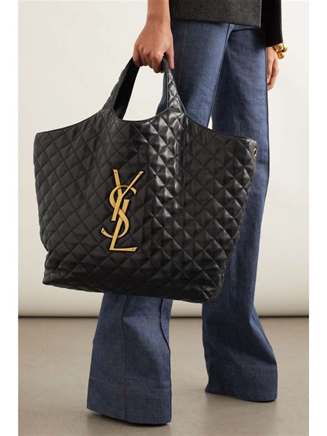 ysl downtown cabas bag|YSL quilted tote bag.